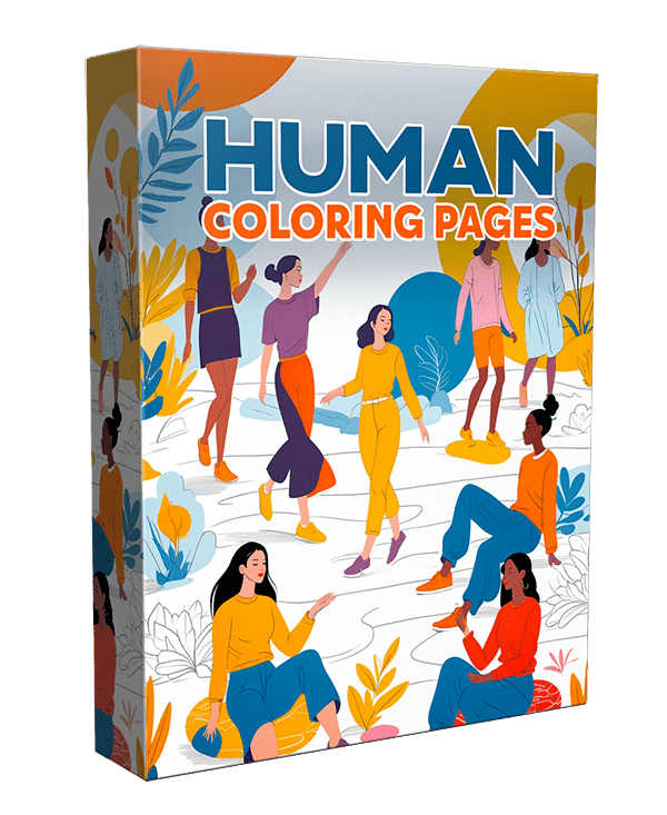 100+ Páginas de color humano imprimibles para niños