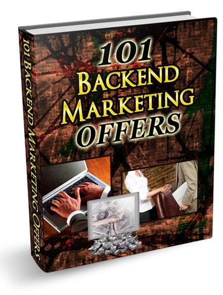 101 ofertas de marketing de backend