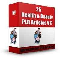 25 Salud y Belleza PLR Artículos V17