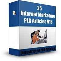 25 Internet Marketing PLR Artículos V13