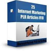 25 artículos de comercialización de Internet PLR