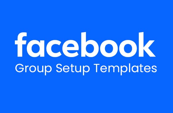 Plantillas de configuración del Grupo de Facebook
