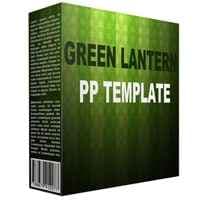 Plantilla de PowerPoint multipropósito de la lámpara verde