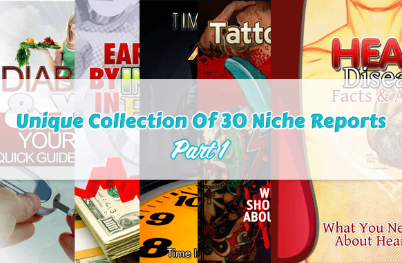Colección única de 30 informes de Niche Parte 1