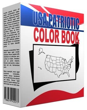USA Patriotic Color Book