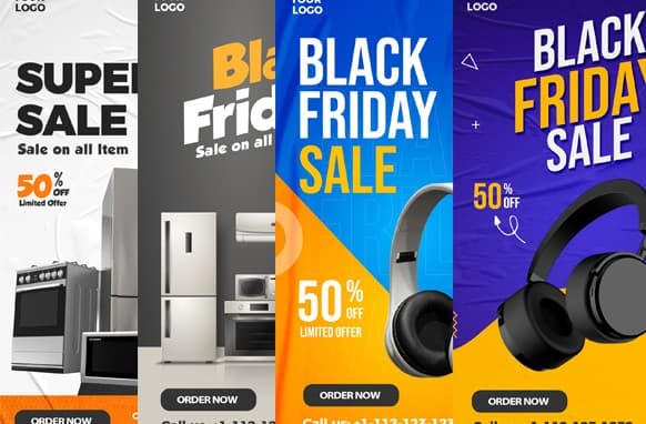 Super Venta Plantillas de anuncios verticales