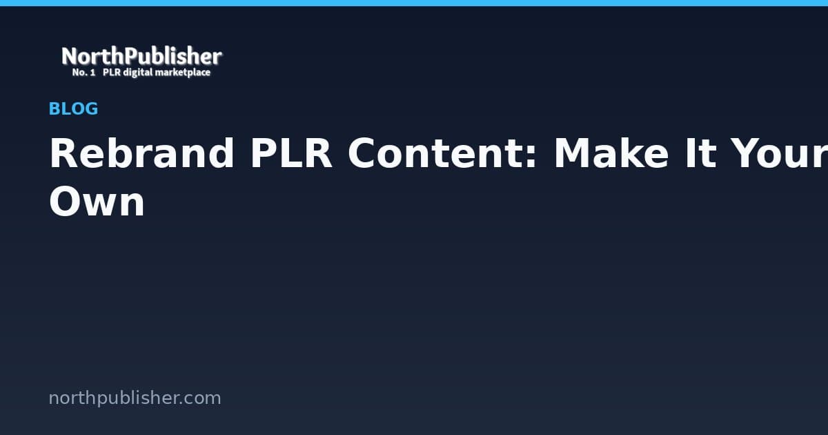 PLR es materia prima, no un producto terminado