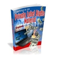 Efectivo en el material de derechos de la etiqueta privada