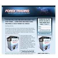 Plantilla de página de aterrizaje forex