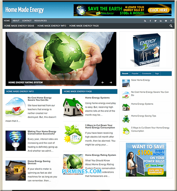 Home Made Energy Affiliate Blog