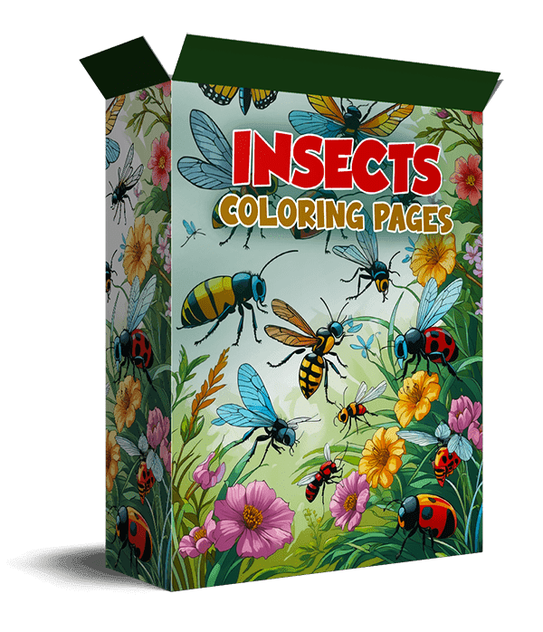 Páginas para colorear insectos para niños