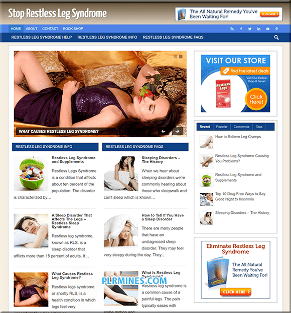 Restless Leg Syndrome WordPress Blog