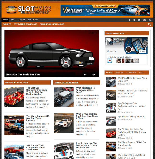Slot Cars Blog PLR