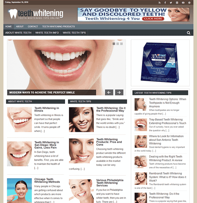 Dientes blanqueamiento PLR Blog