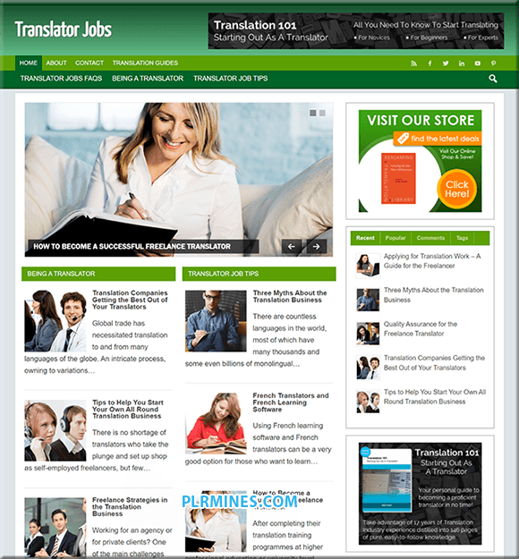 Traductor Empleo Blog Premade
